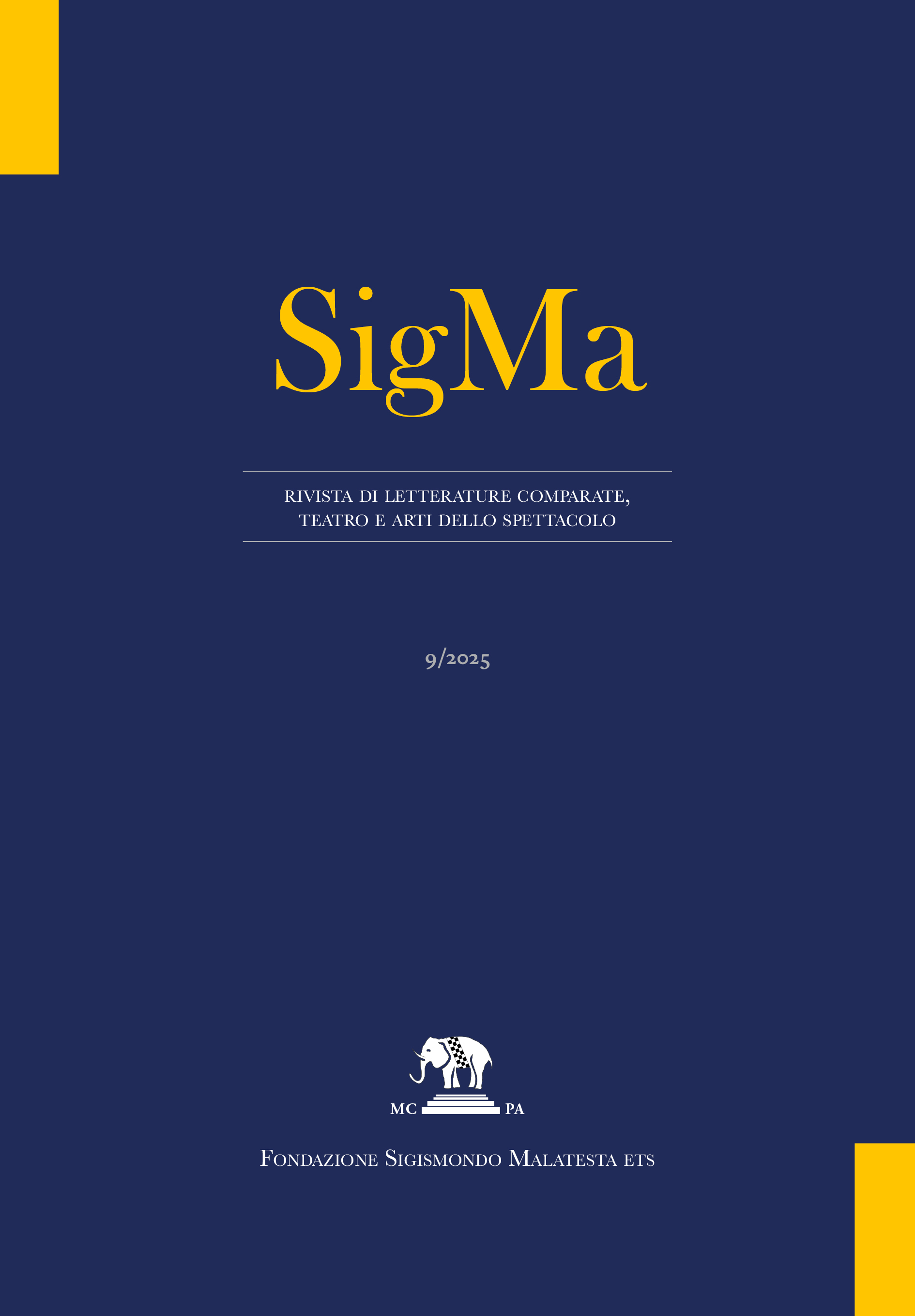 					Visualizza N. 9 (2025): Le emozioni del silenzio dal cinema muto al sonoro ‘sans paroles’
				